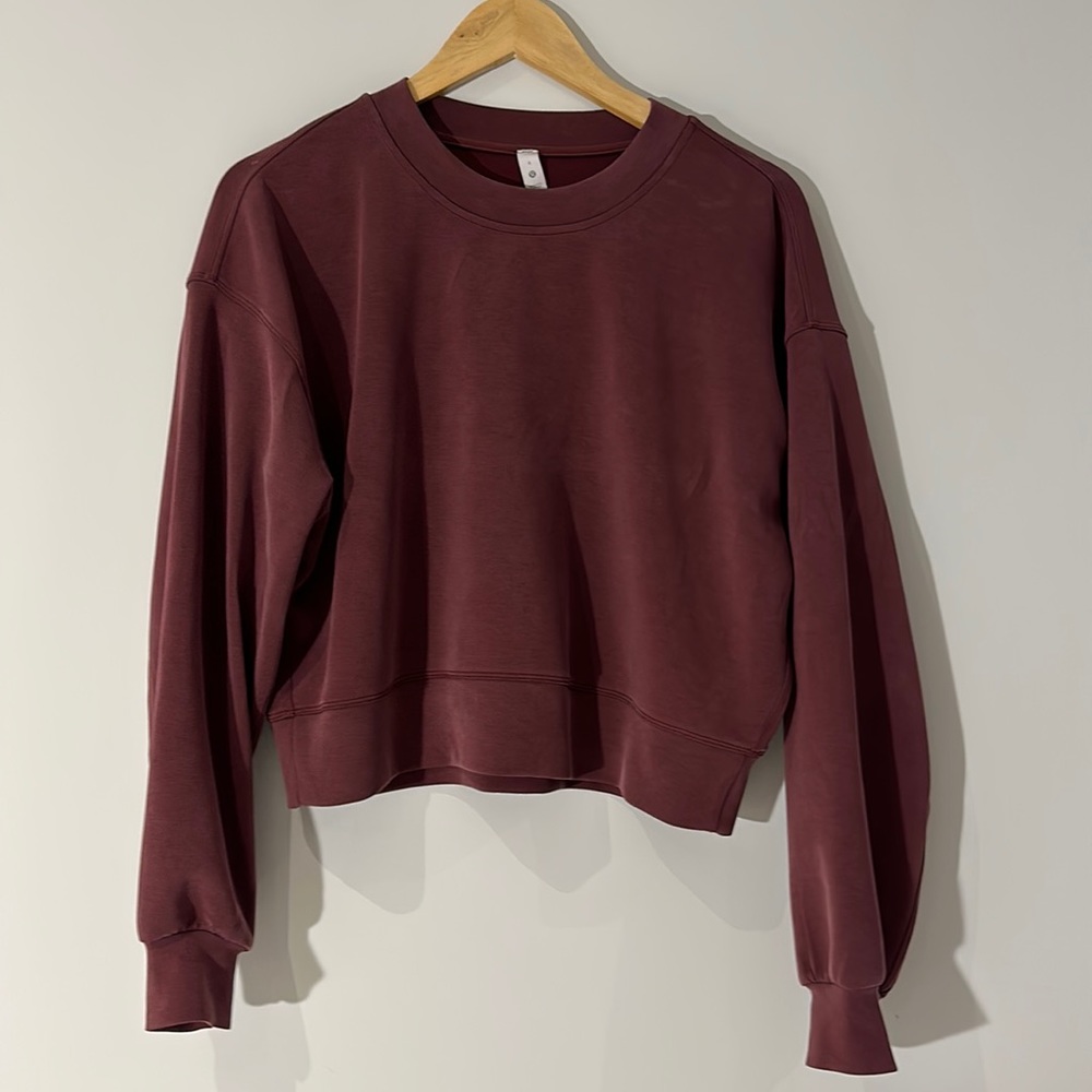 lululemon Softstream Perfectly Oversized Cropped Crew (US 4) - Picture 1 of 4